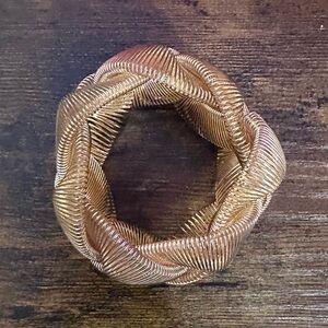 Plunder Gold Braided Stretch Bracelet